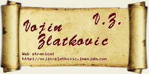 Vojin Zlatković vizit kartica